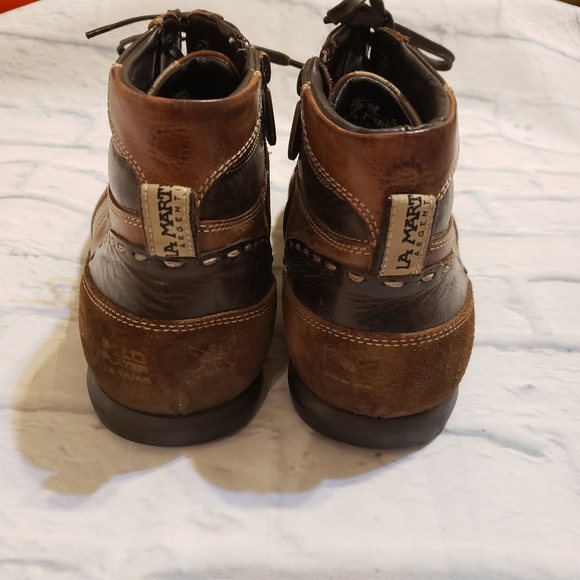 LA MARTINA POLO CUP LEATHER lace/zip-up boot size 43 - Picture 6 of 11